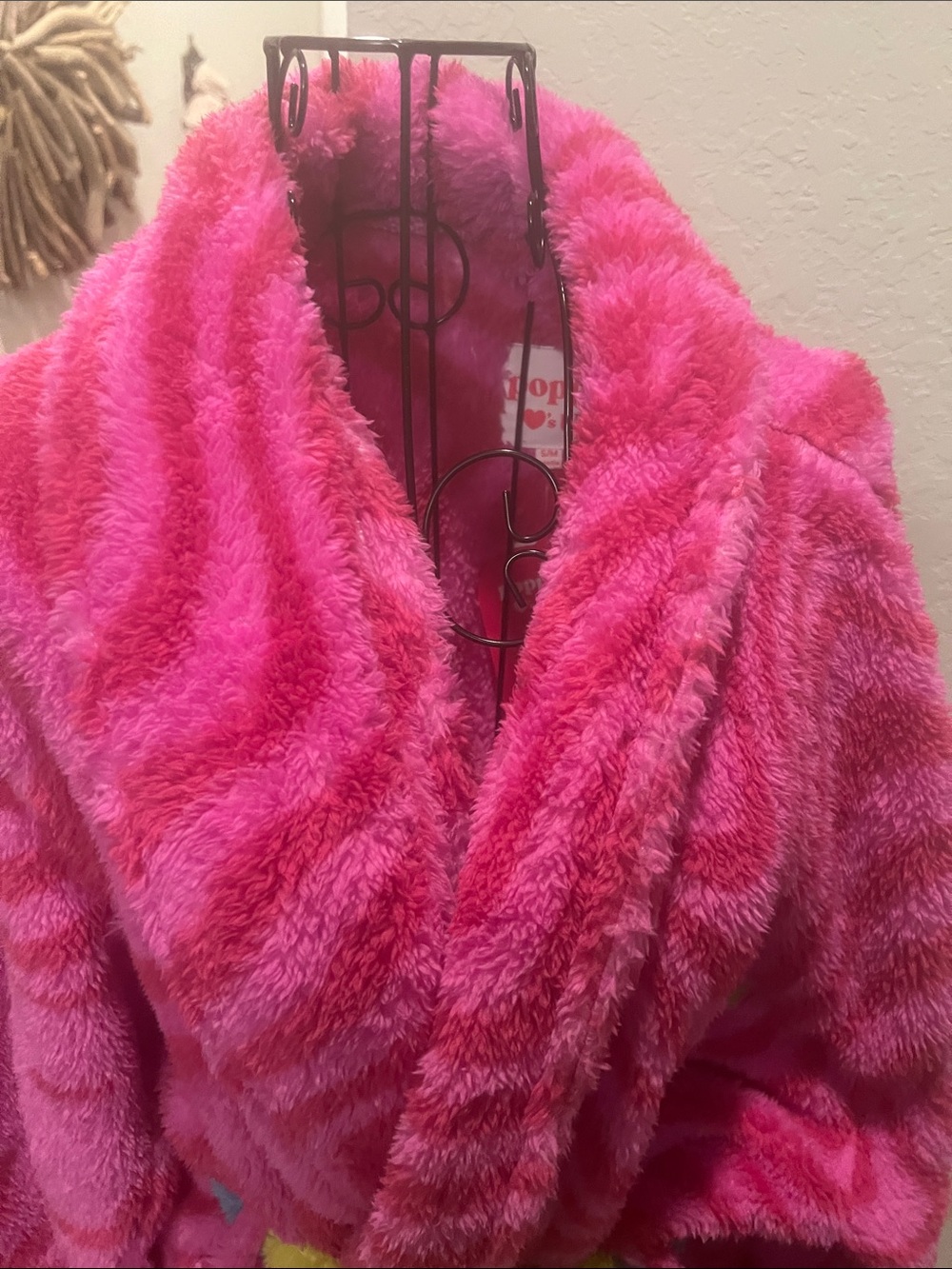 Poppi Bath Robe Pink - Picture 4 of 13